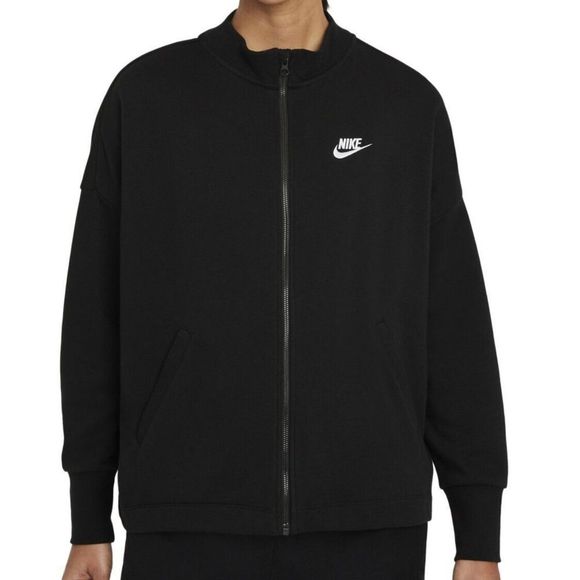 Nike DD5376 010 Women's Sz M Black Oversized Fleece Lined Full Zip Jacket $70 - Picture 6 of 6